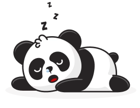 Панда спит
