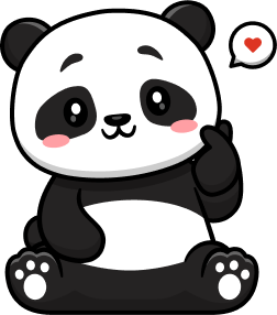 Грустная панда прощается